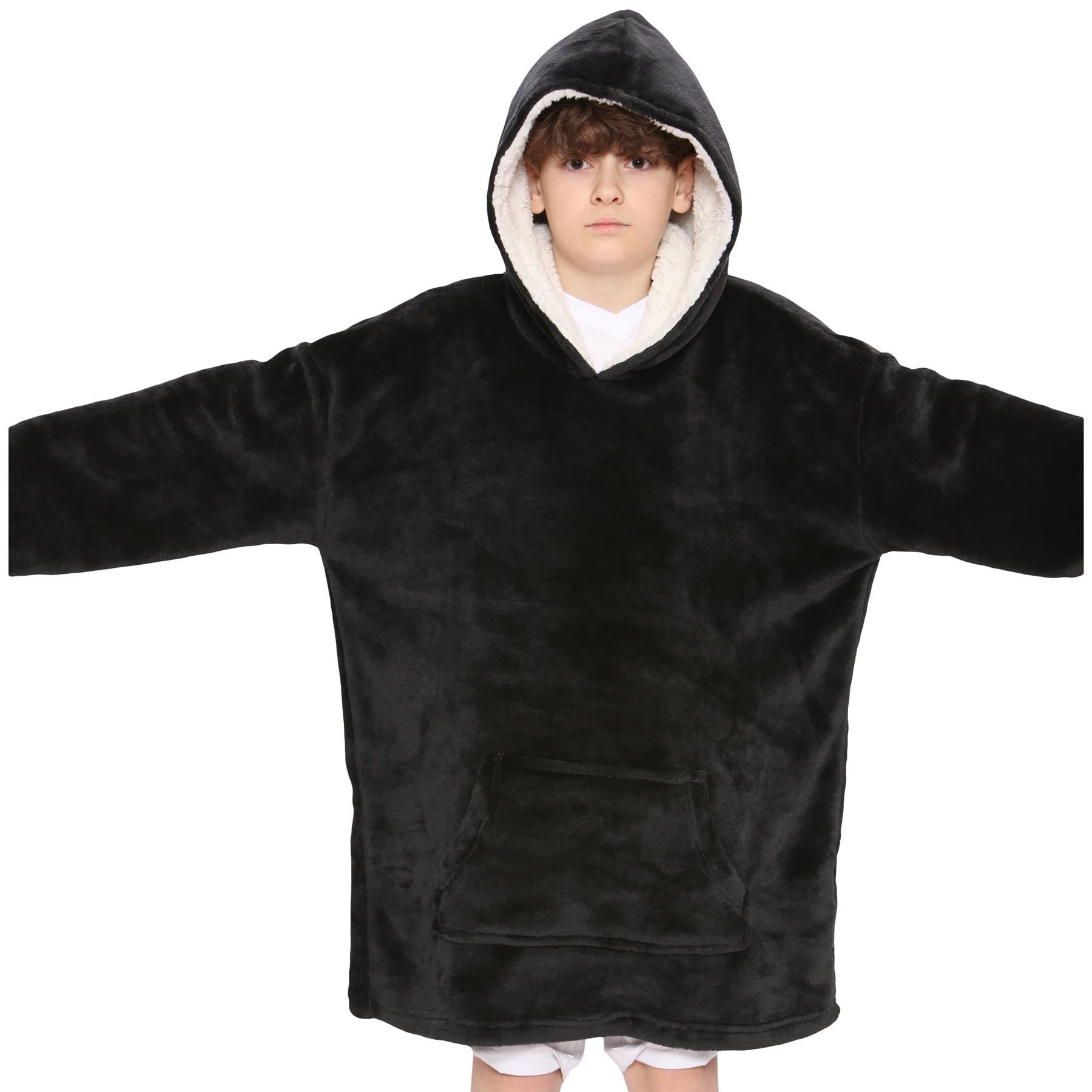 Unisex Oversized Hoodie Black Snuggle