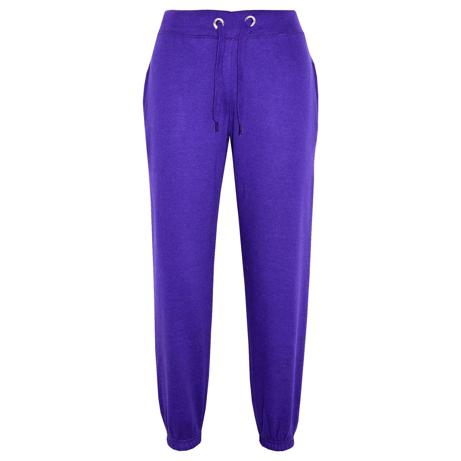 Kids Girls Boys Fleece Trouser Jogging Bottoms Sweatpants