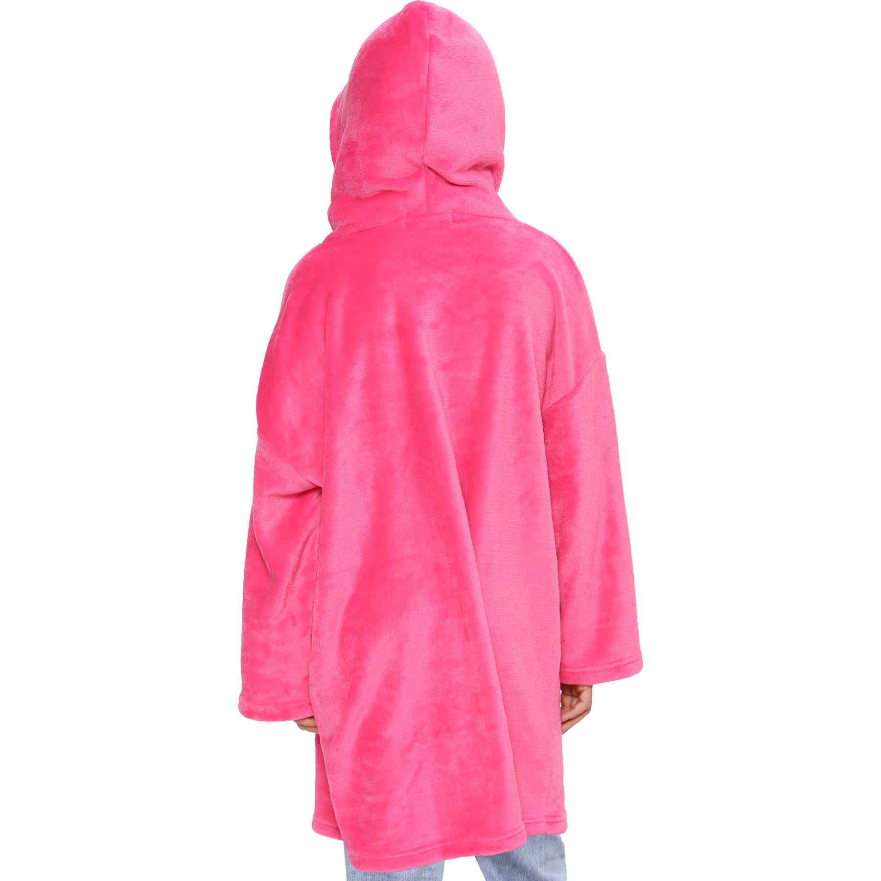 Unisex Men Ladies Oversized Hoodie Plain Snuggle