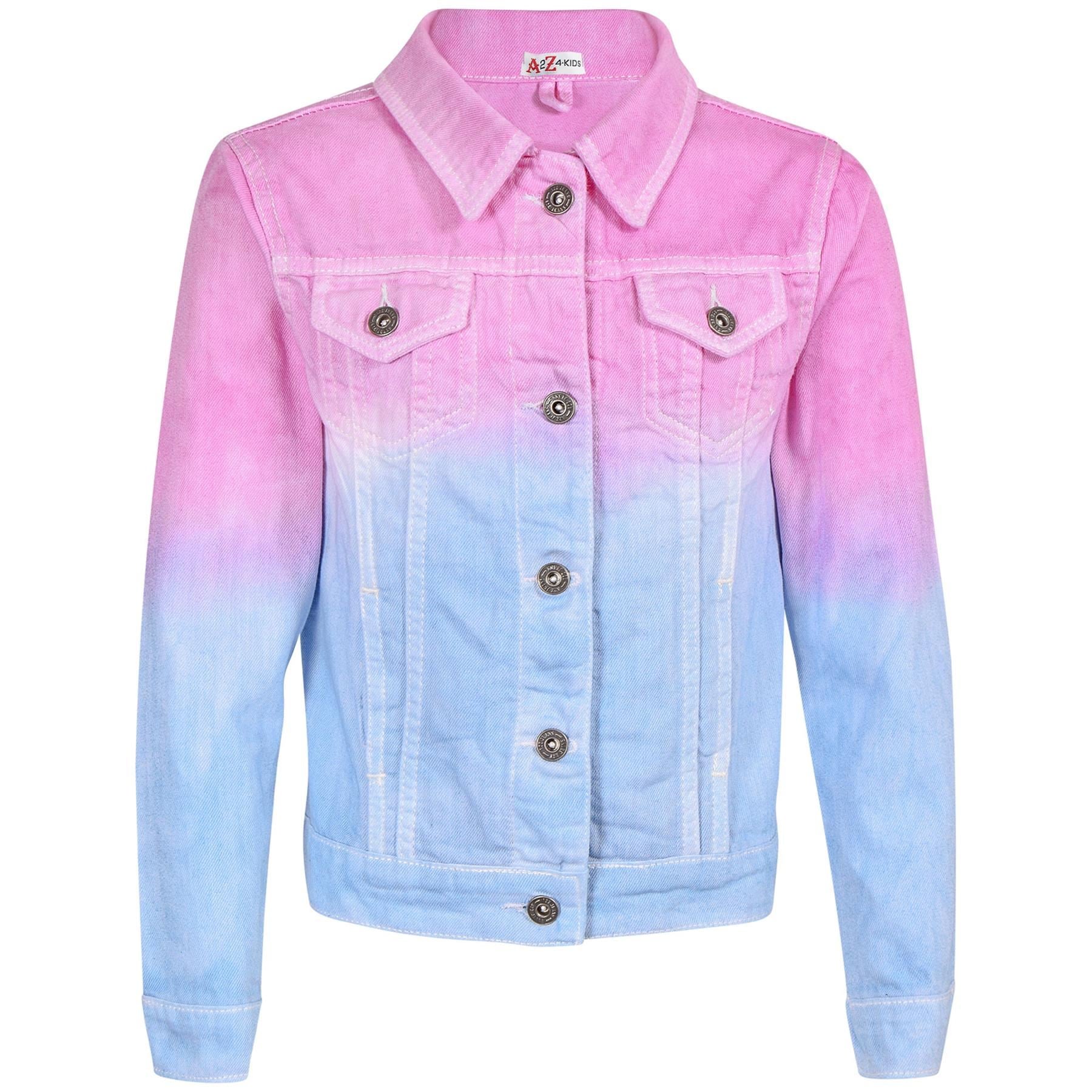 Kids Girls Jackets Designer Denim Style Fashion Jean Jacket Coat New Age 3-13 Yr