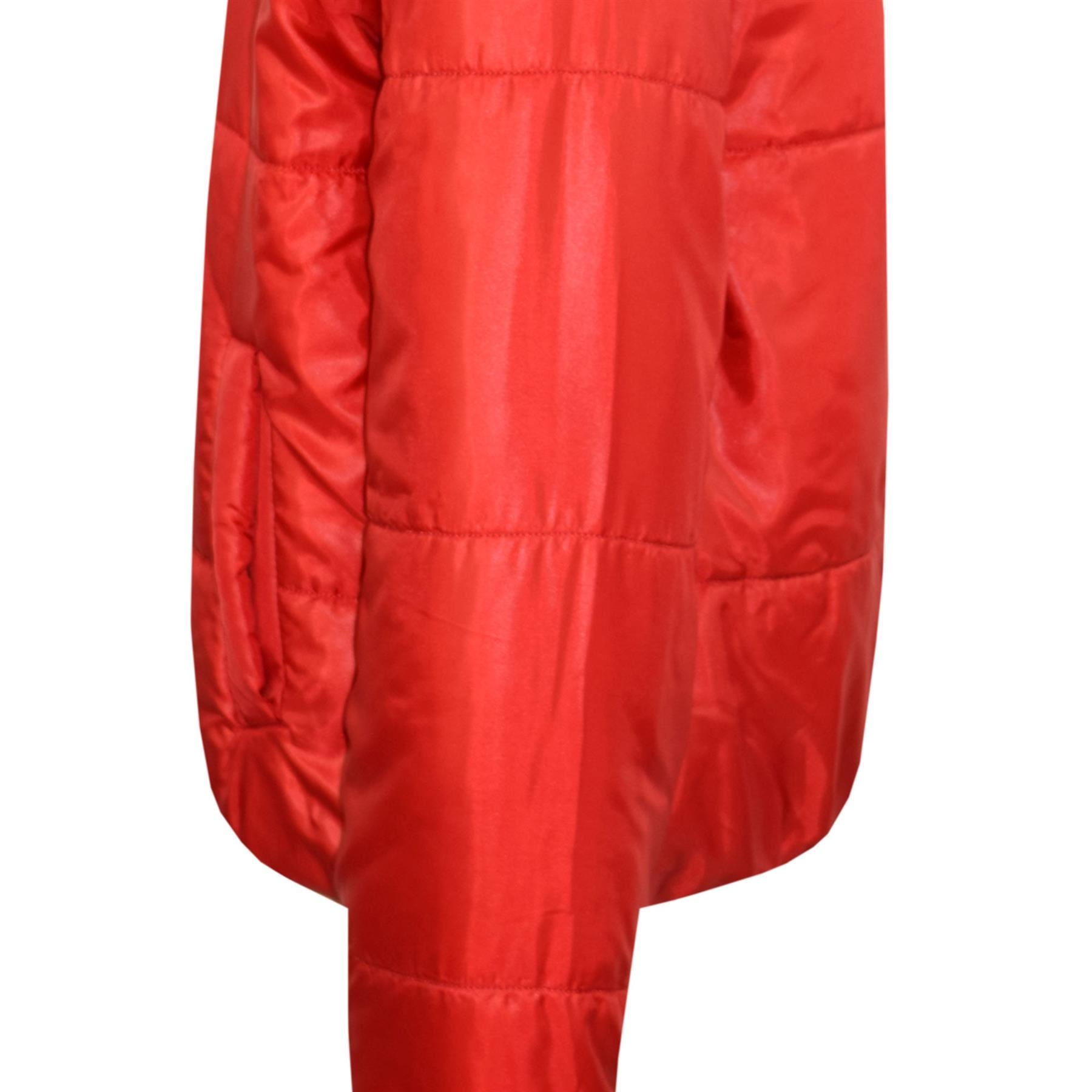 Kids Girls Reversible Red Padded Jacket