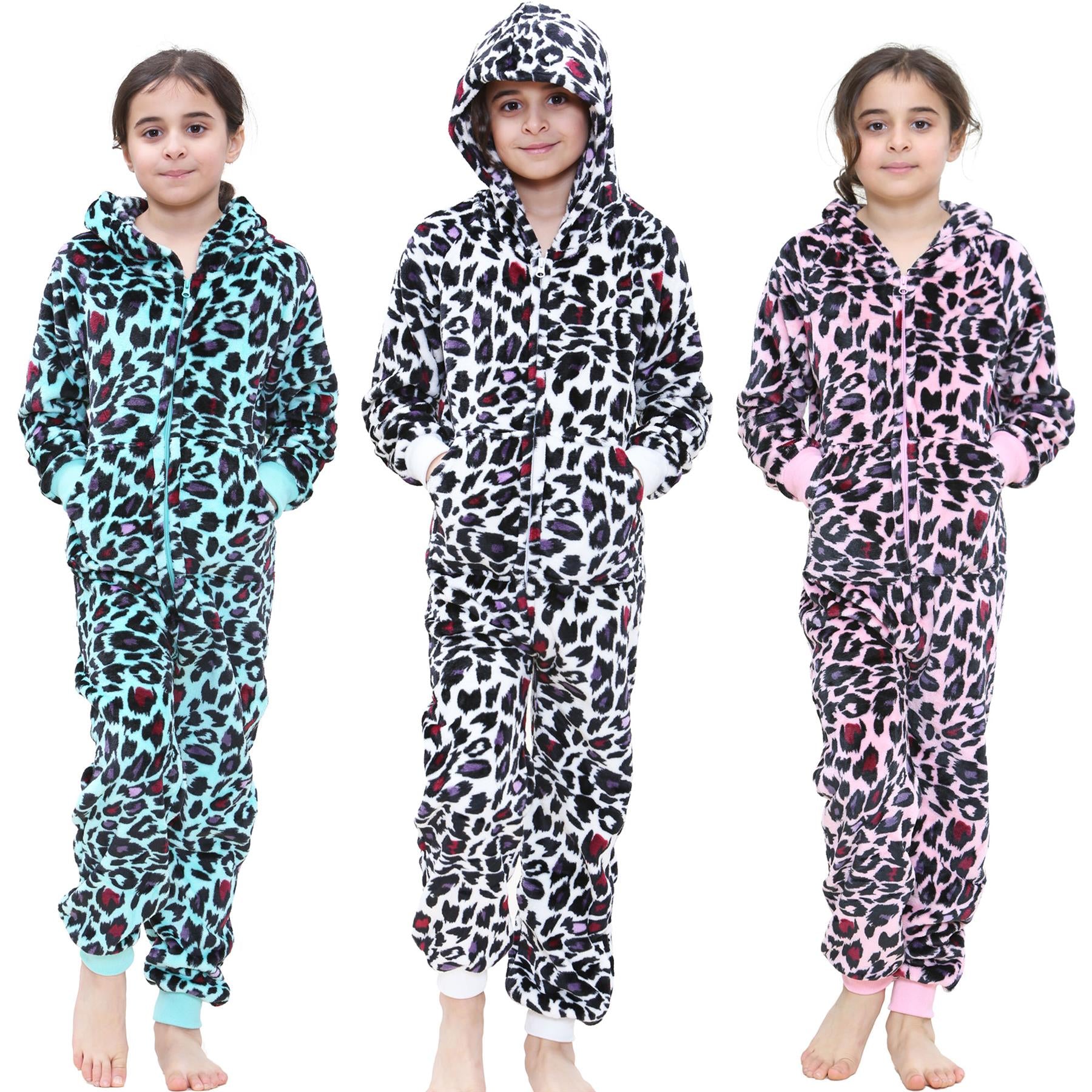 Kids Girls Leopard Print World Book Day Onesie