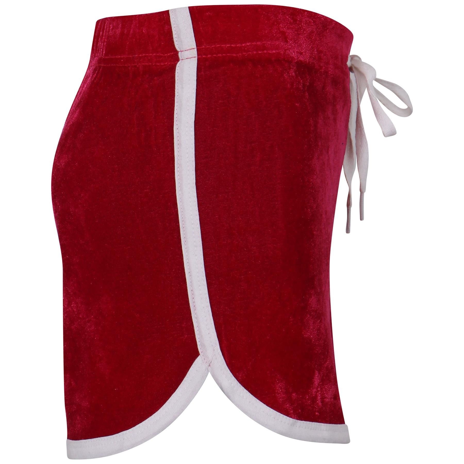 Kids Girls Contrast Taped Hot Shorts