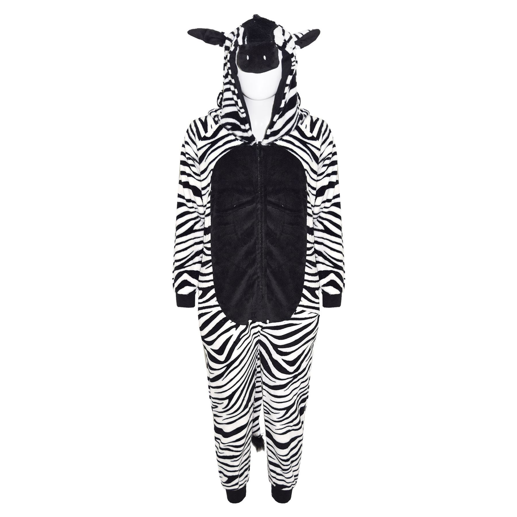 Kids Unisex A2Z Onesie One Piece Extra Soft Fluffy Zebra World Book Day Costume