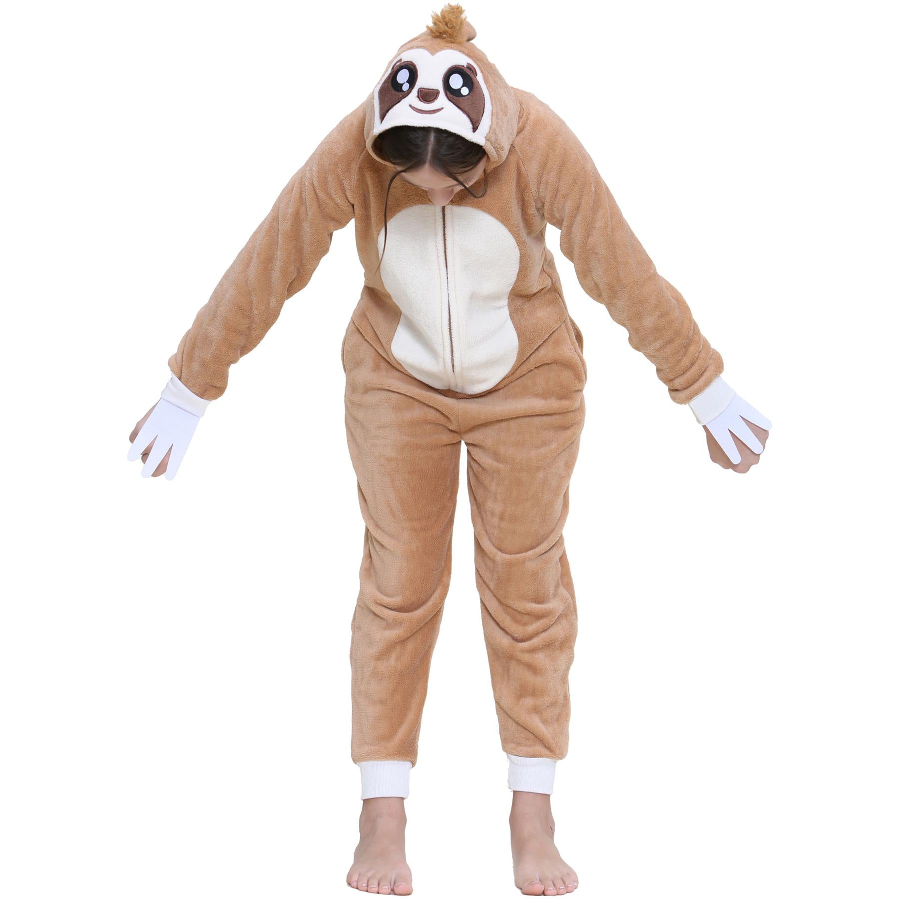 Kids Fleece A2Z Onesie One Piece Jumpsuit Sloth Pyjamas World Book Day Costume