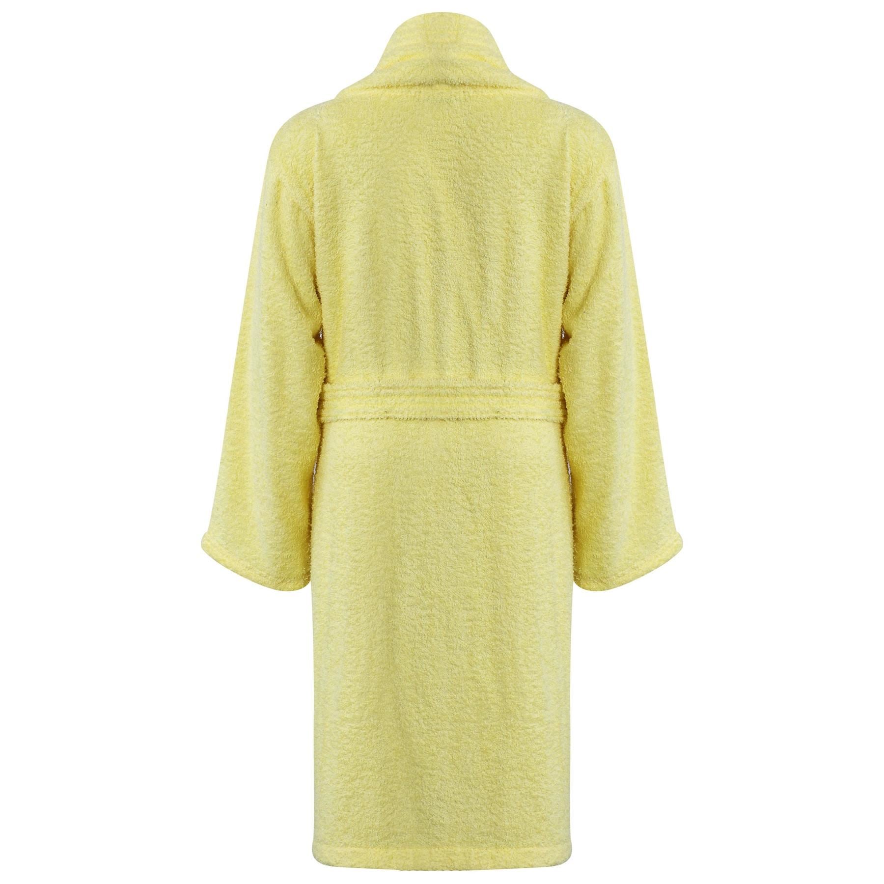 Kids Cotton Bathrobe Lemon Dressing Gown Unisex 5-13 Years