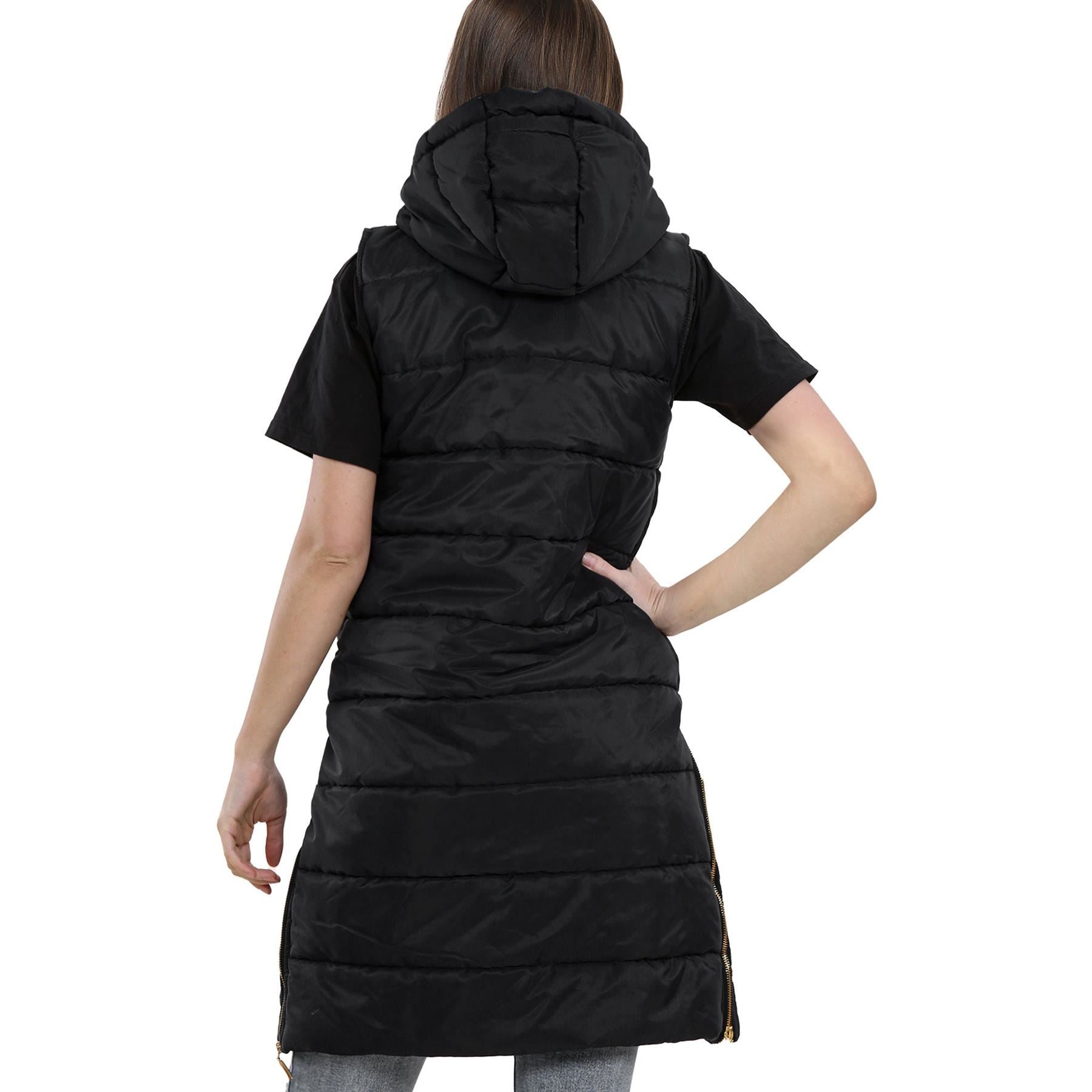 Girls Oversized Black Gilet Long Line Jacket Coat - Kids Clothing Store