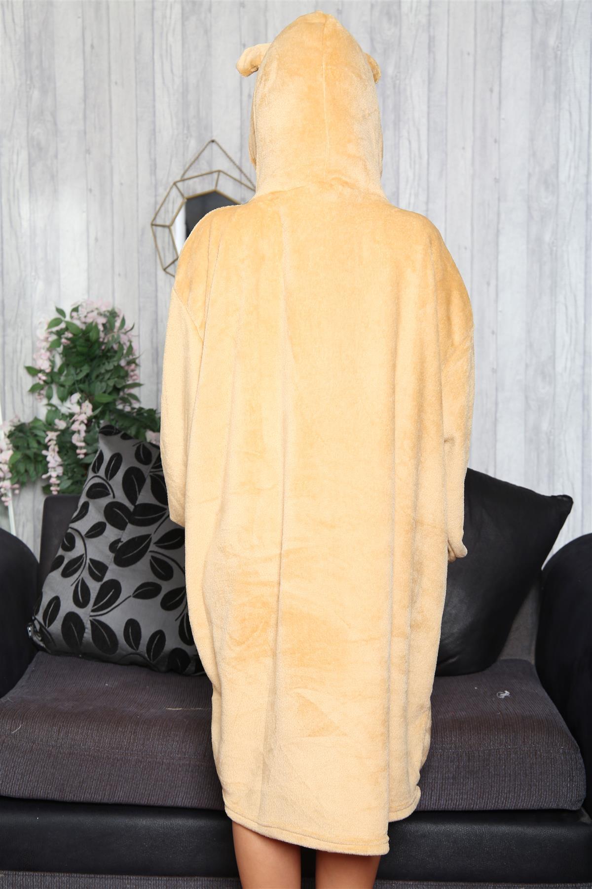 Unisex Men Ladies Oversized Hoodie Animal Snuggle Blanket Super Soft Warm Fleece