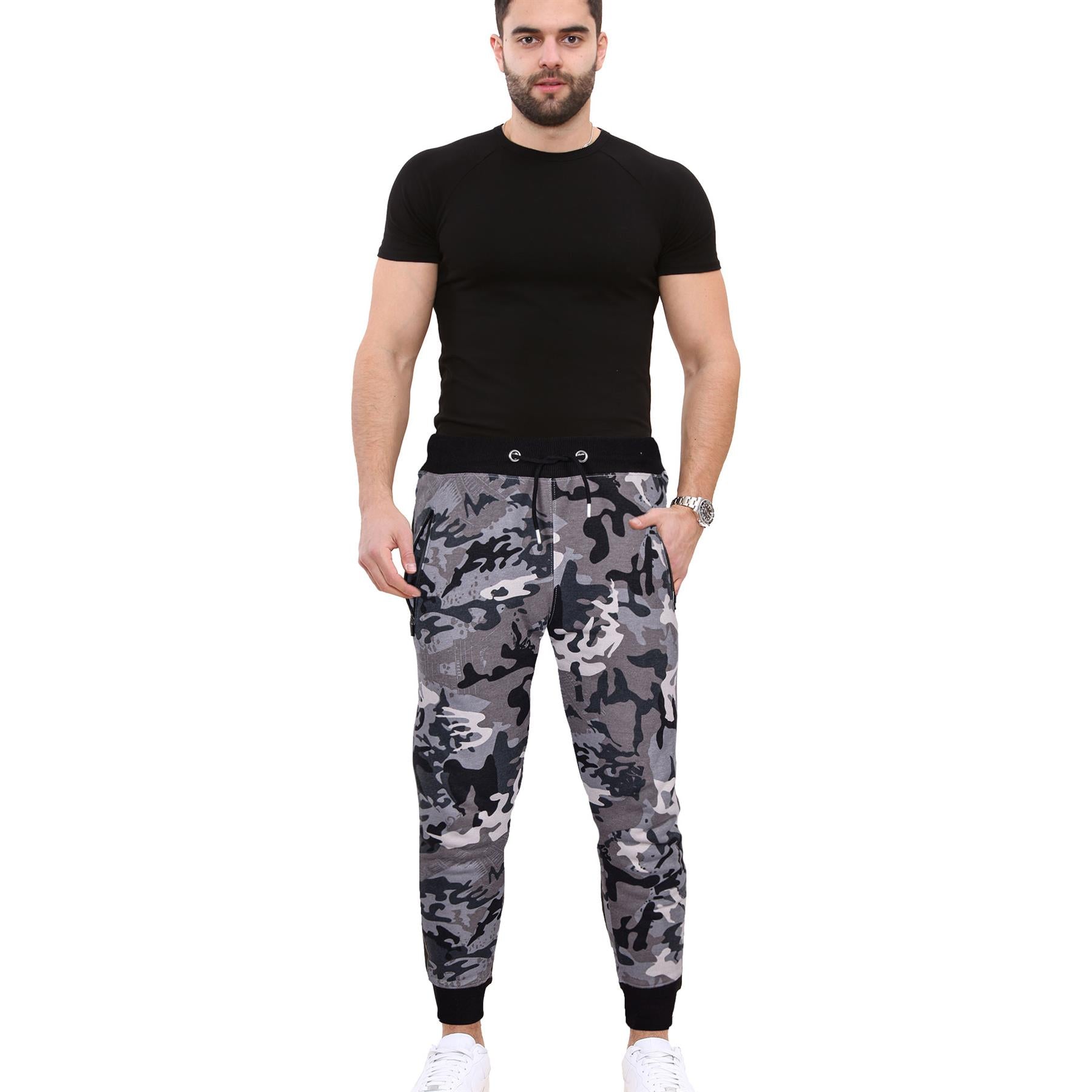 Mens Fleece Jogging Bottoms Joggers Exercise Trousers