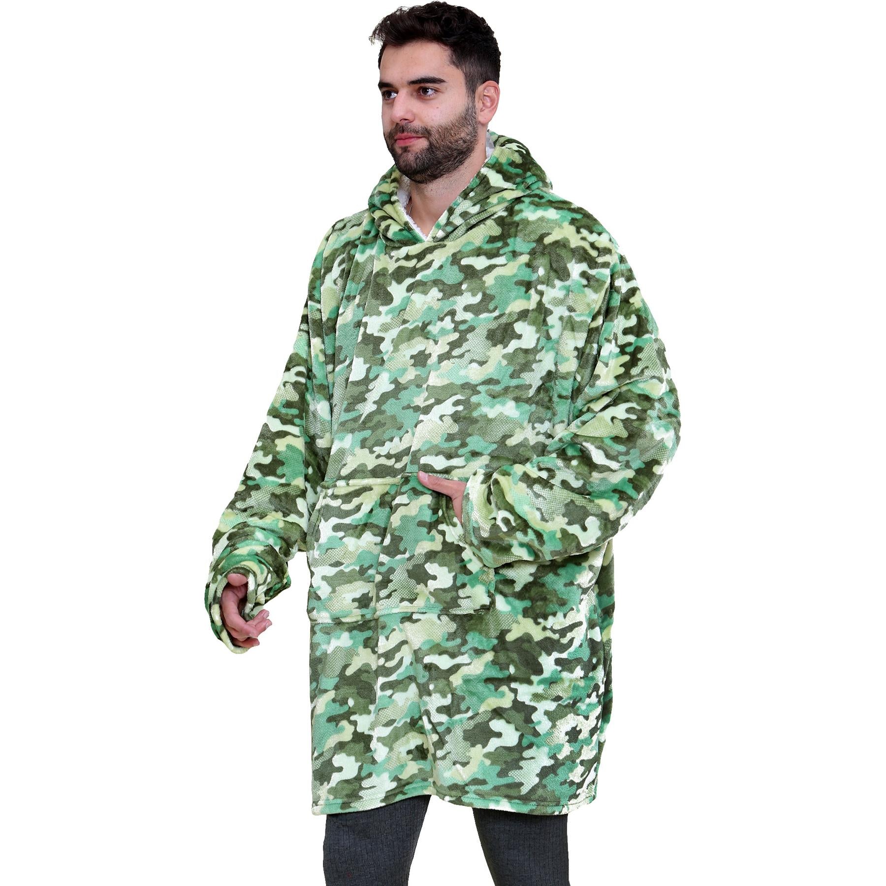 Unisex Mens Ladies Oversized Printed Snuggle Hoodie World Book Day Blanket