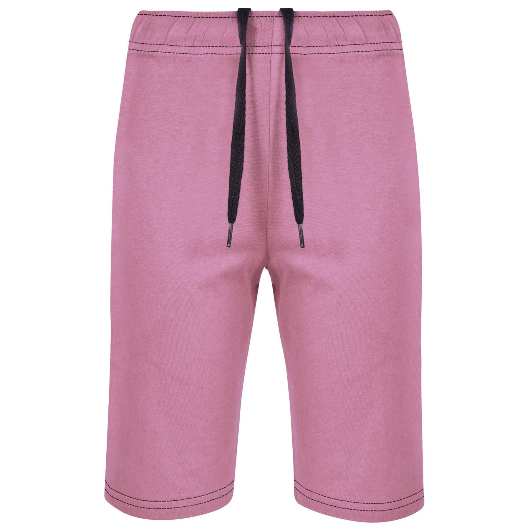 Kids Girls 100% Cotton Baby Pink Summer Shorts