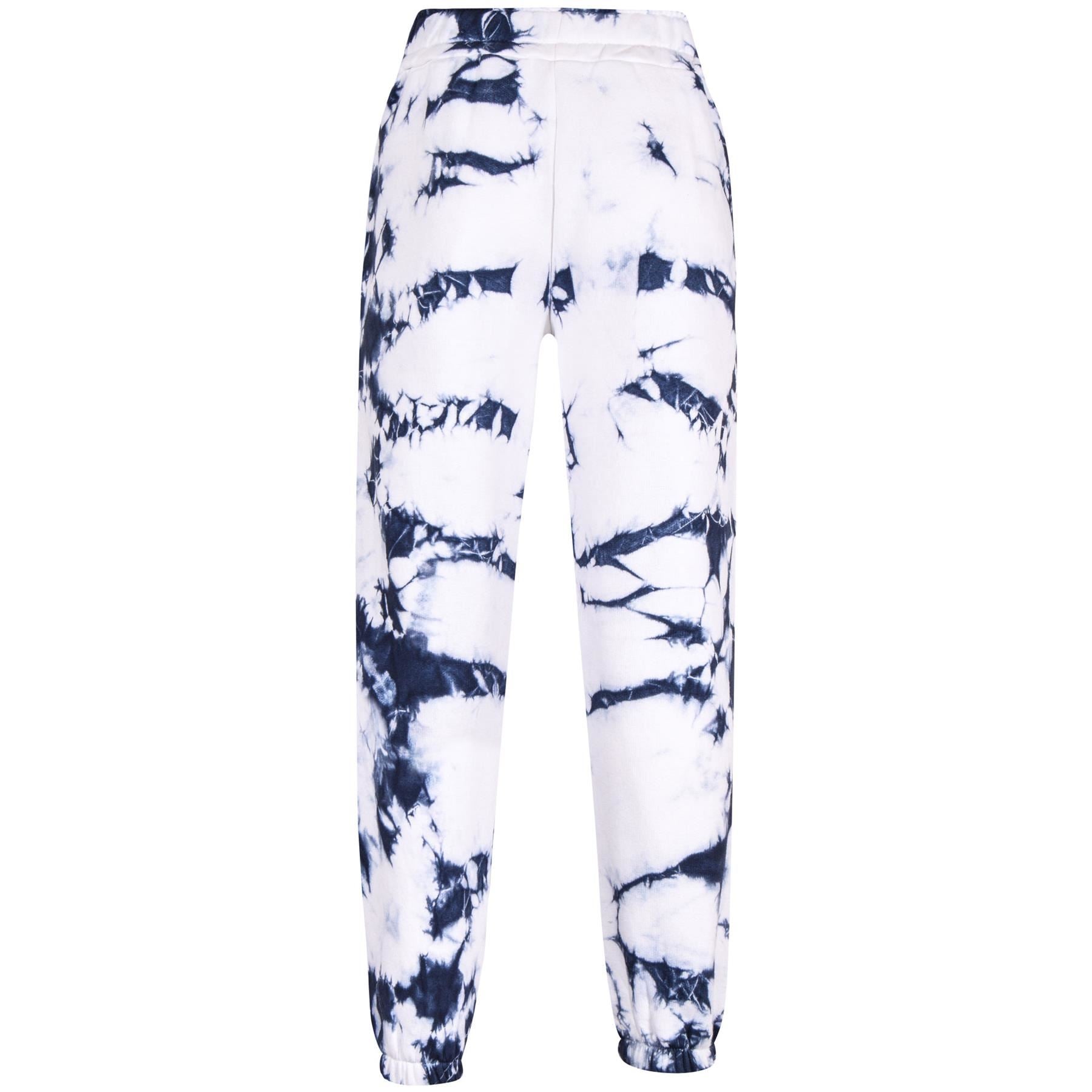 Kids Girls Tie Dye Tracksuit Gym Cropped Hoodie Sweatpants