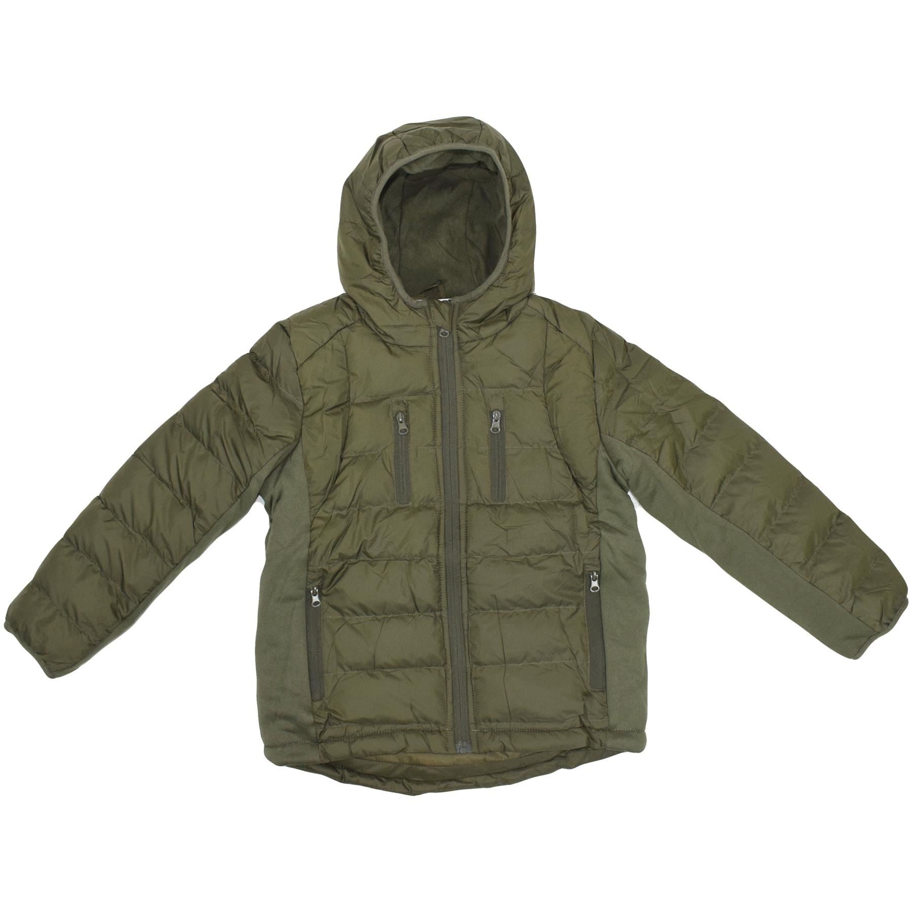 Kids Boys Fashion Padded Casual School Olive Jacket - Kids Clothing Store