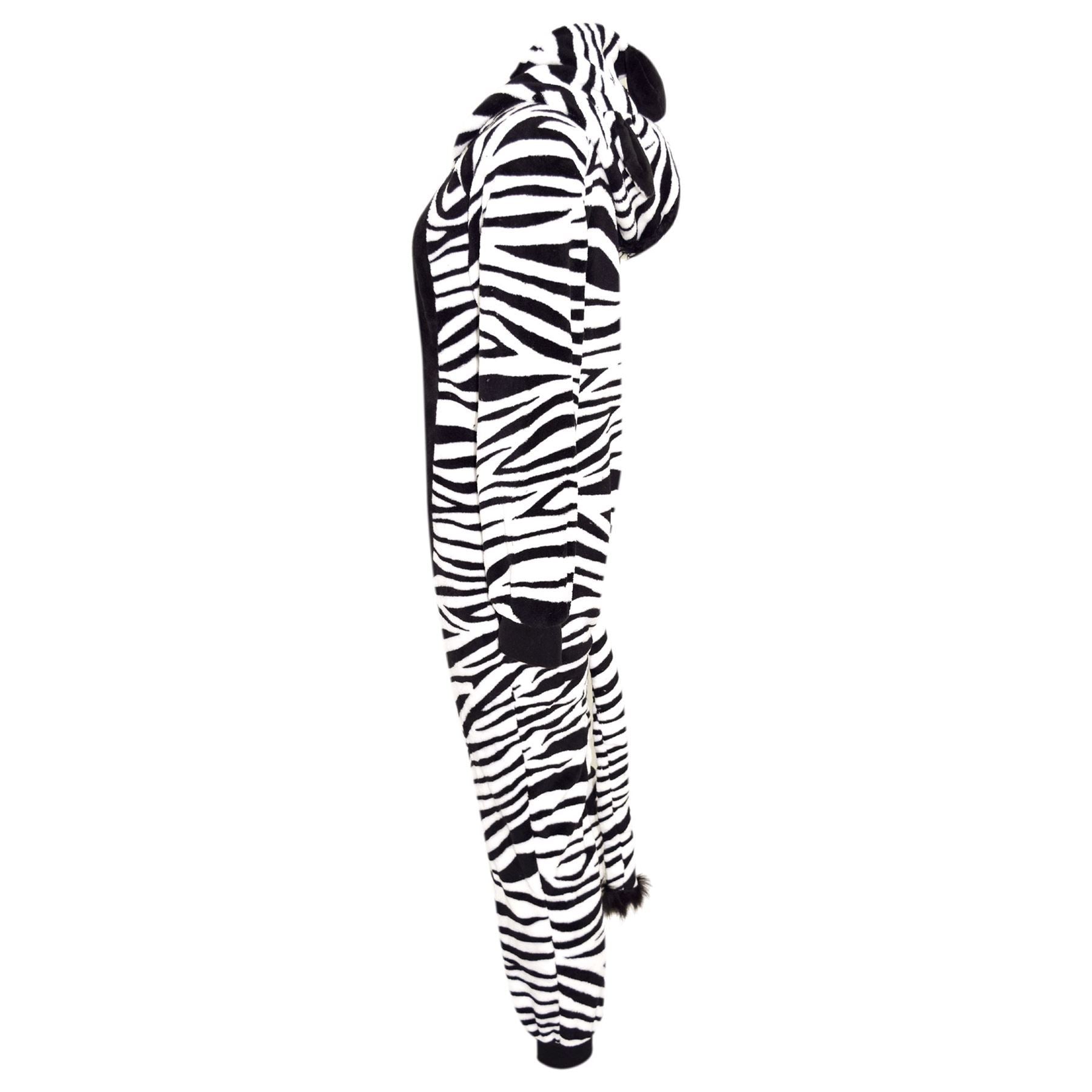 Kids Unisex A2Z Onesie One Piece Extra Soft Fluffy Zebra World Book Day Costume