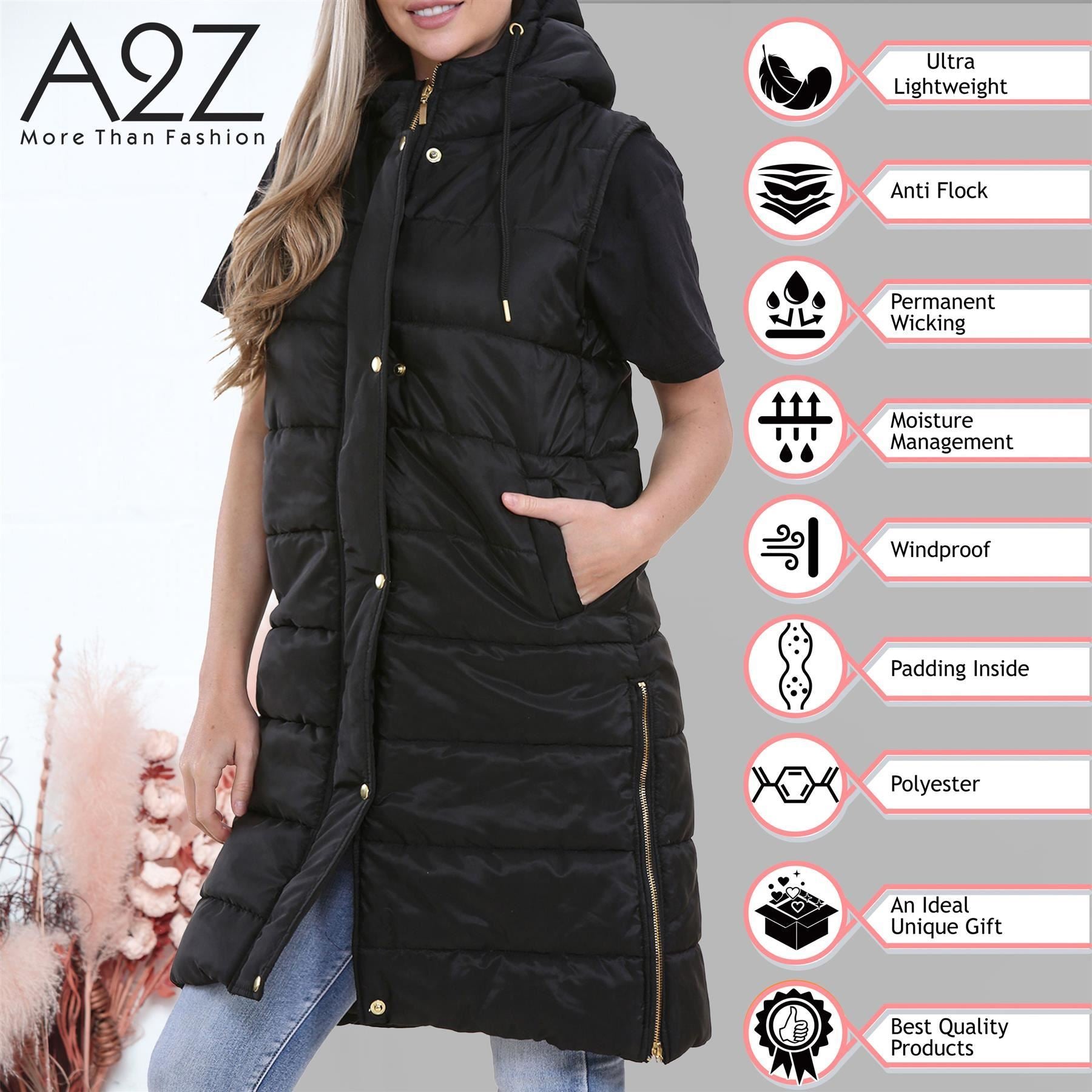 Ladies Oversized Long Line Sleeveless Jacket