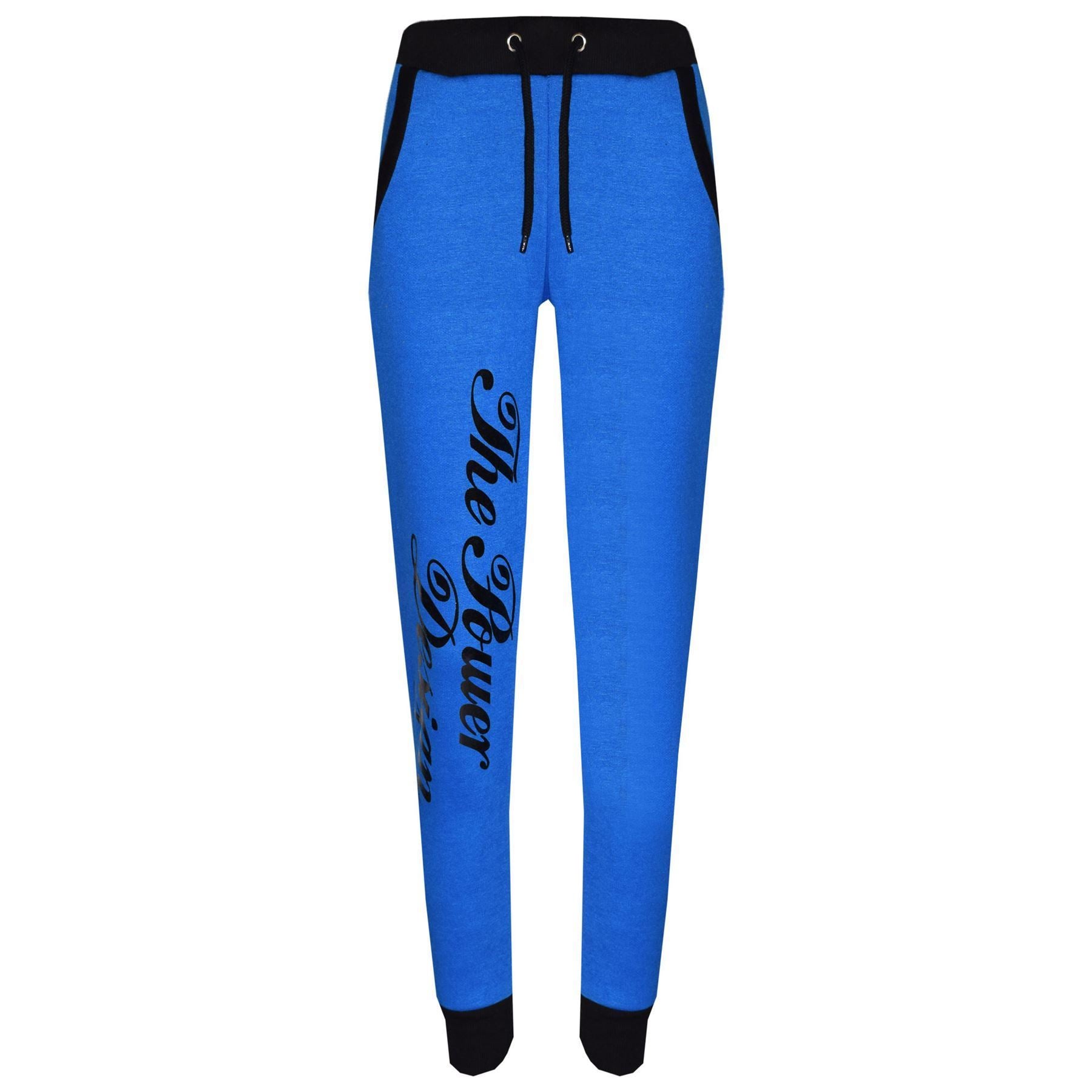 Kids Boys Girls The Power Design Jogger Royal Blue Tracksuit