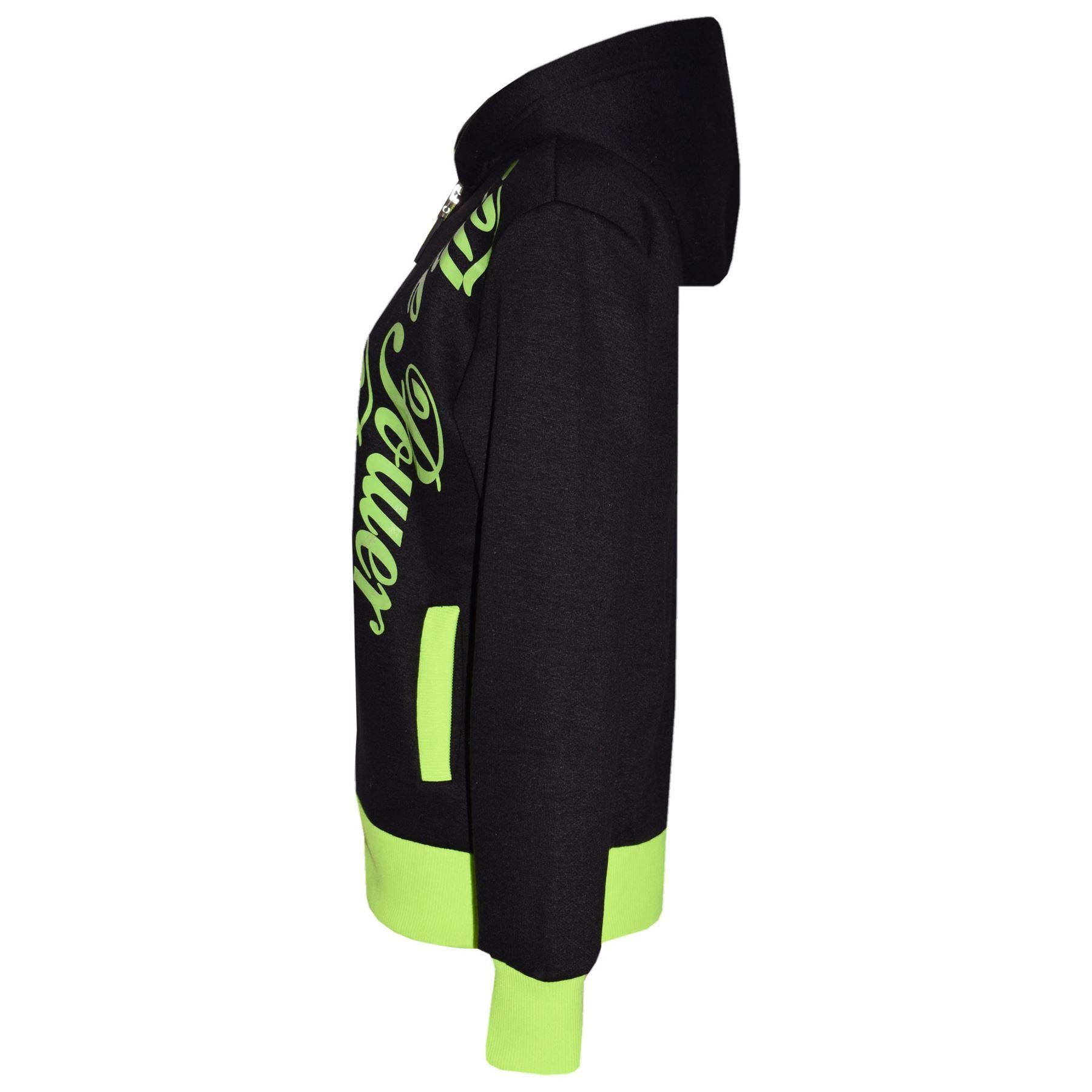 Kids Girls Boys The Power Design Jogger Neon Green Tracksuit