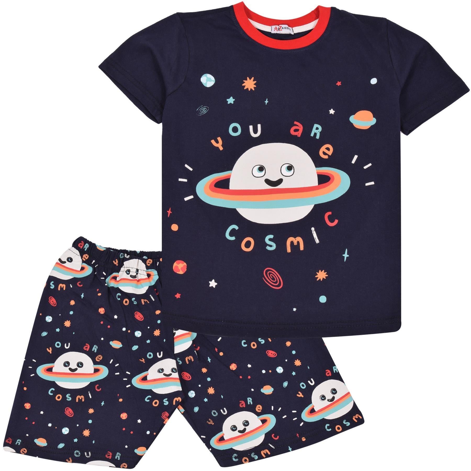 Kids Girls Boys You Are Cosmic Print Pyjamas Set