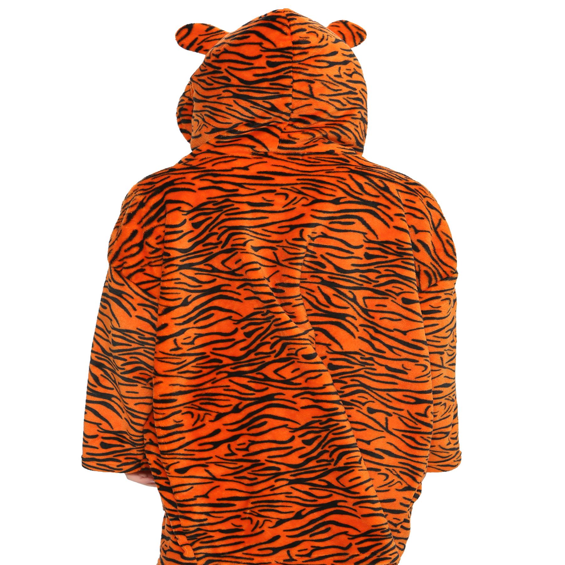 Unisex Men Ladies Oversized Hoodie Animal Snuggle Blanket Super Soft Warm Fleece