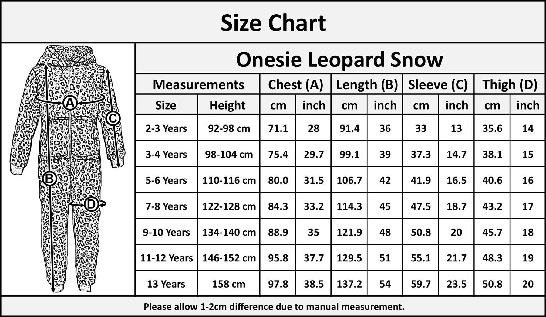 Kids Unisex A2Z Onesie One Piece Soft Fluffy Snow Leopard World Book Day Costume