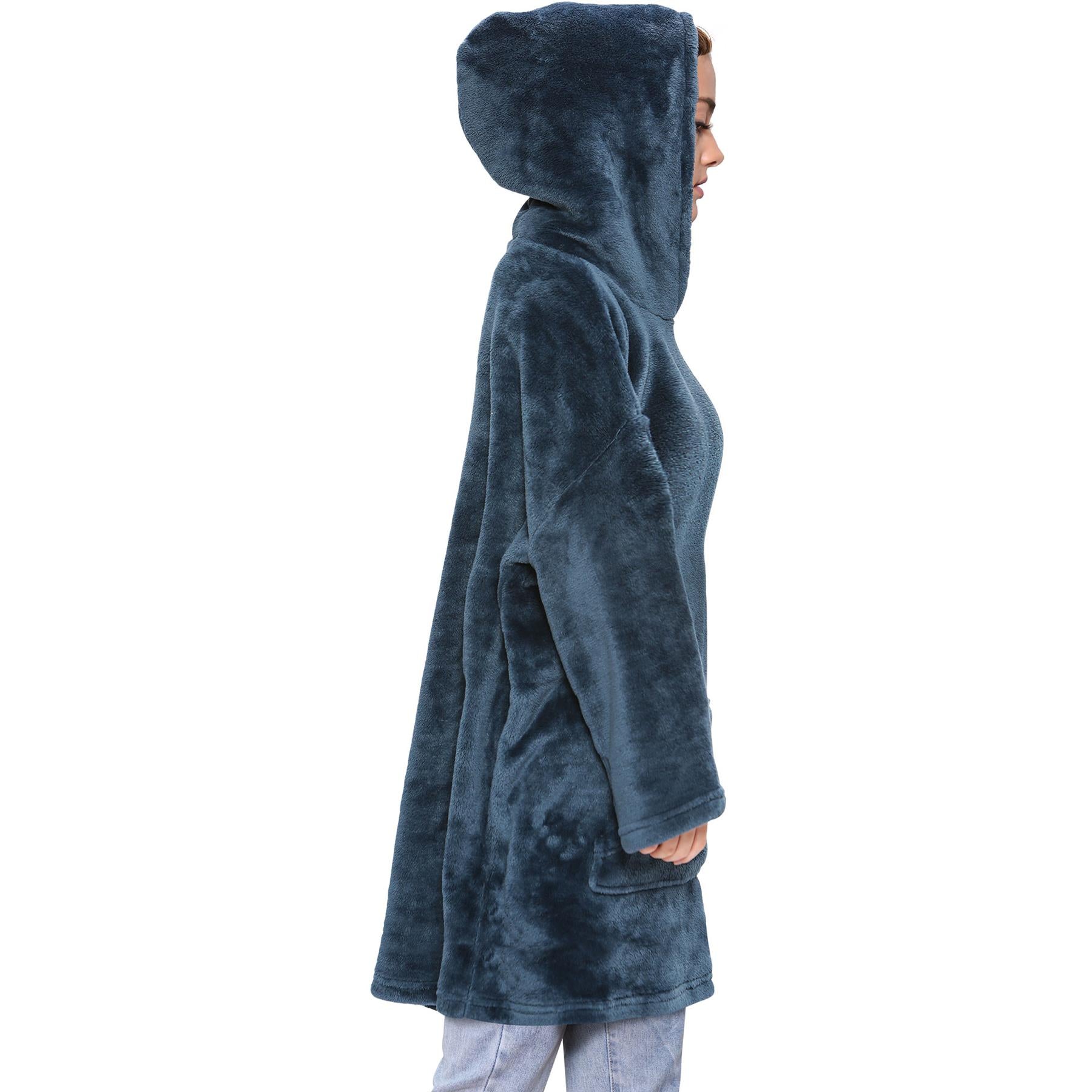 Unisex Men Ladies Oversized Hoodie Navy Snuggle