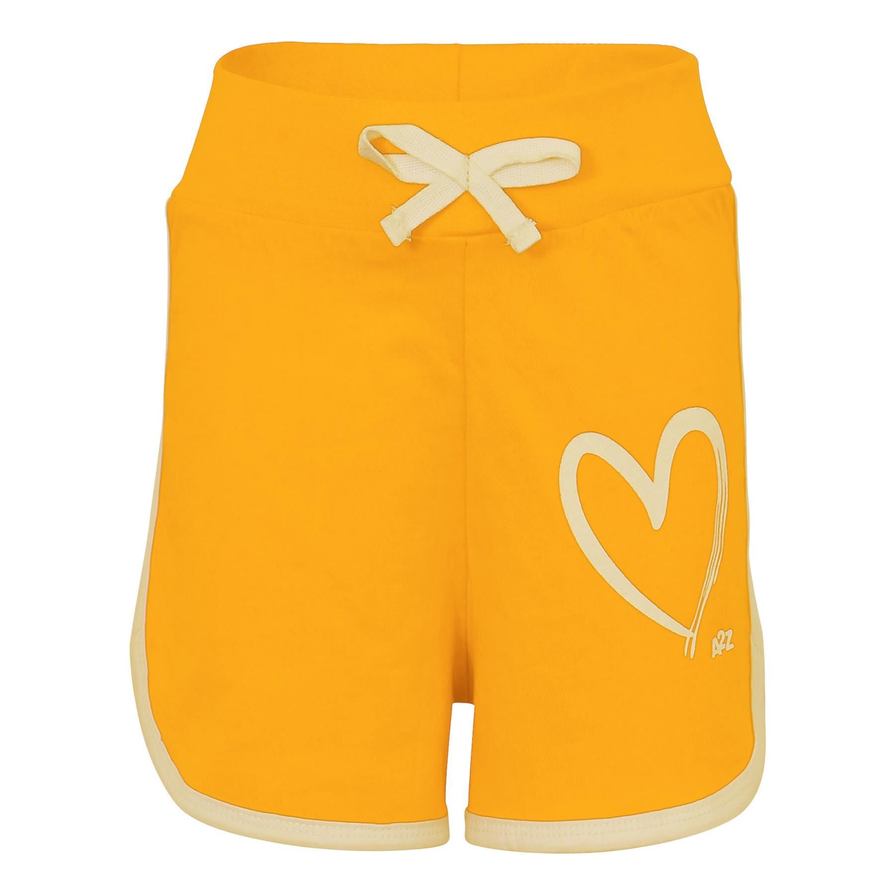 Girls T Shirt Sports Yellow Summer Outfit Shorts Set