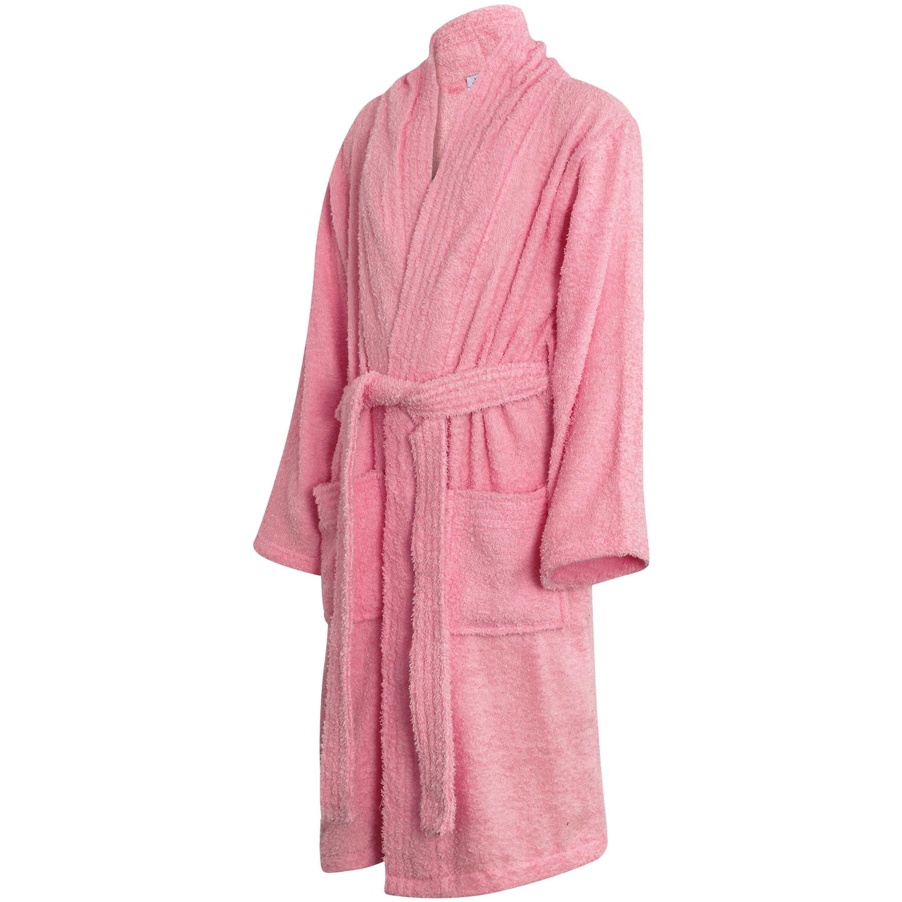 Kids Cotton Bathrobe Towelling Dressing Gown Unisex 5-13 Years